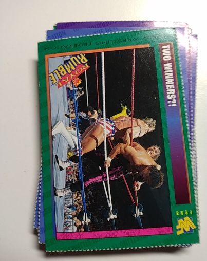 1990 WWF Classic WrestleMania Wrestling Card — front