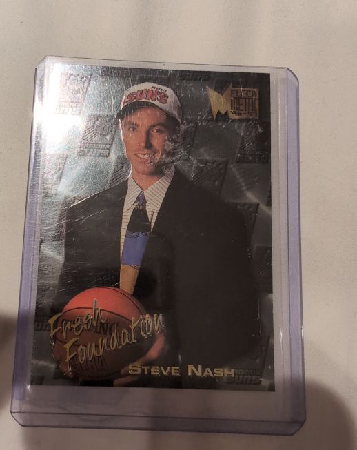 1996-97 Fleer Metal #138 Steve Nash Fresh Foundation Rookie — front