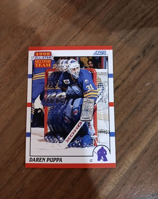 1990 Score #318 Daren Puppa — front