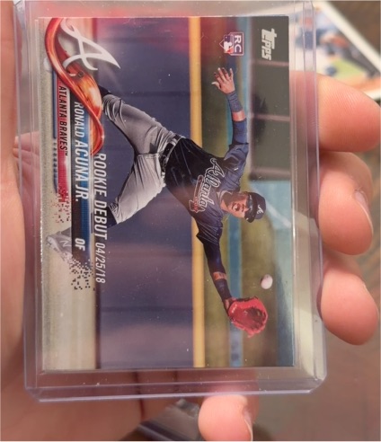 2018 Topps Chrome Update #HMT31 Ronald Acuña Jr. — front