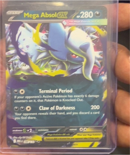 Mega Absol ex 086/132 Me01: Mega Evolution Holo — front