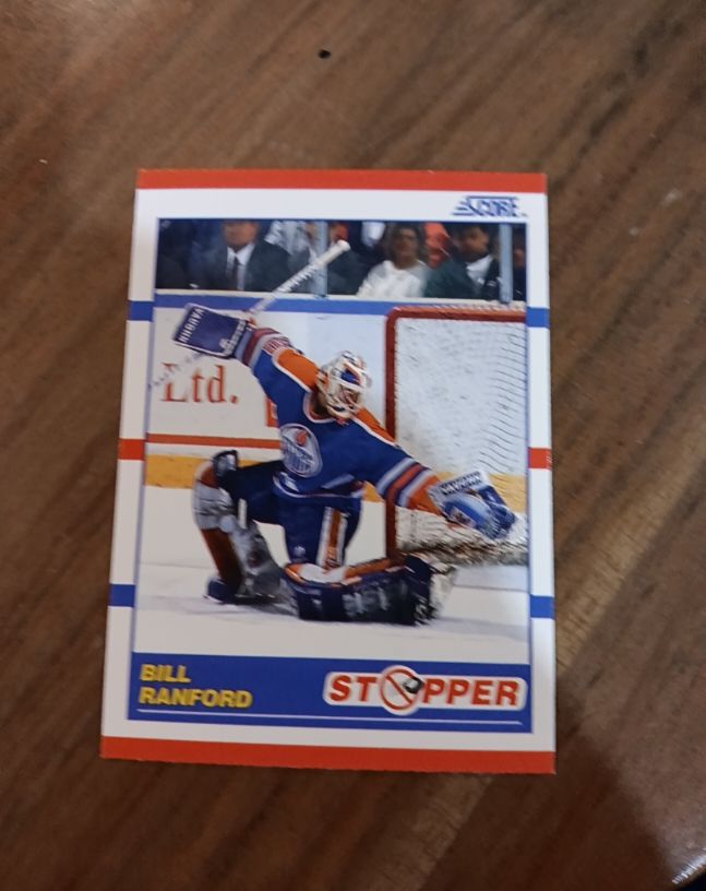 1990-91 Score #345 Bill Ranford — front