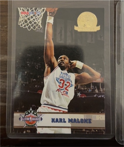 1993-94 NBA Hoops 5th Anniversary Gold #275 Karl Malone — front