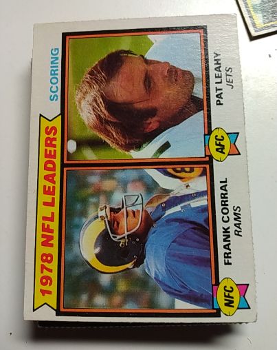 1979 Topps #4 Pat Leahy / Frank Corral NFL Leaders Scoring — front