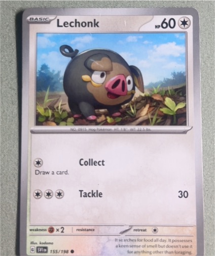 2023 Pokémon Scarlet & Violet #155 Lechonk — front