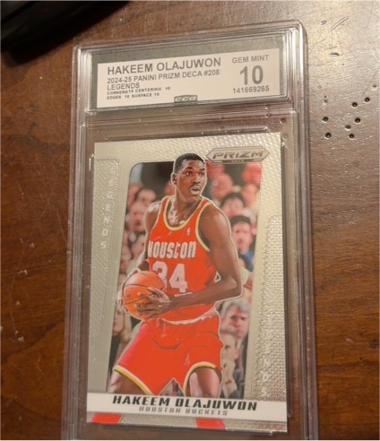 2024-25 Panini Prizm Deca #208 Hakeem Olajuwon — front
