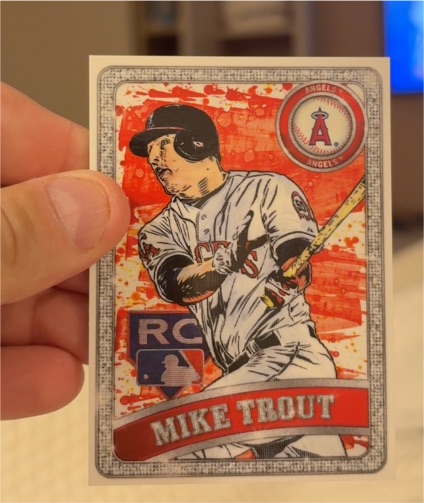 2020 Topps Project 2020 #100 Mike Trout by Blake Jamieson — front