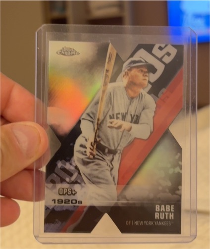 2020 Topps Chrome Decade of Dominance Die-Cut #DOD-15 Babe Ruth — front