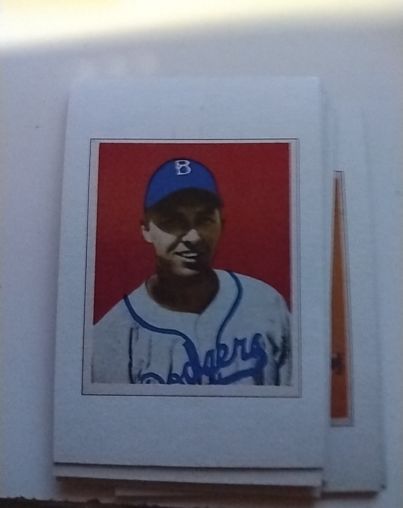 1989 Bowman Reprint Inserts #4 Gil Hodges RC Rookie "1949" Brooklyn Dodgers HOF — front