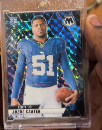 2025 Panini Mosaic #282 Abdul Carter Rookie Variation — front