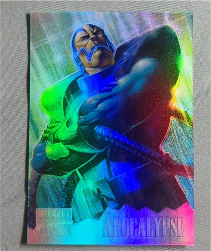1995 Fleer Marvel Masterpieces Holoflash #1 Apocalypse — front