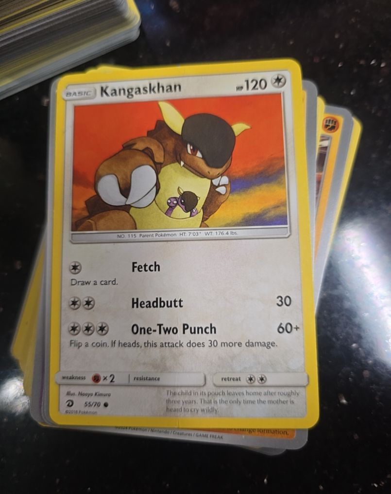 2018 Pokémon SM Dragon Majesty #55 Kangaskhan — front