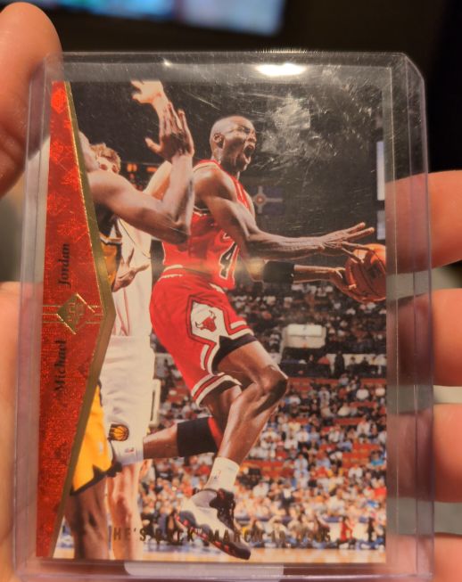 1994-95 Upper Deck SP #MJ1 Michael Jordan He's Back Red Foil — front