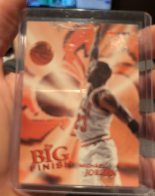 1996-97 Skybox NBA Hoops #176 Michael Jordan The Big Finish — front