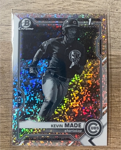 2021 Bowman Chrome #BCP-153 Kevin Made — front