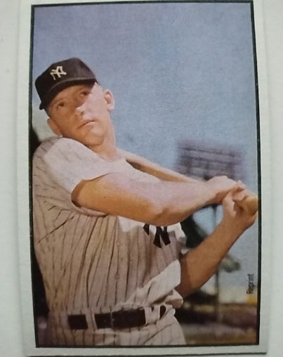 1989 Bowman #59 Mickey Mantle 1953 Bowman Color Reprint — front