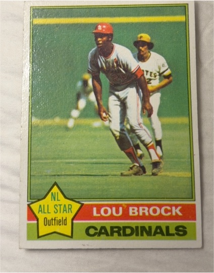1976 Topps #10 Lou Brock — front