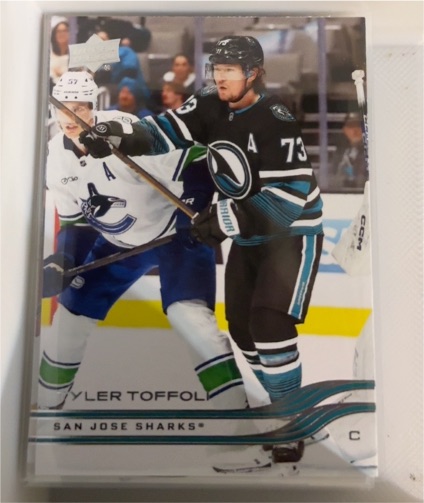 2025-26 Upper Deck Series 1 #140 Tyler Toffoli San Jose Sharks — front