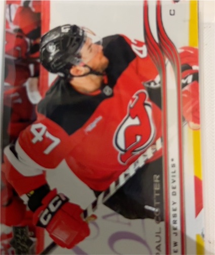 2025-26 Upper Deck #102 Paul Cotter New Jersey Devils — front
