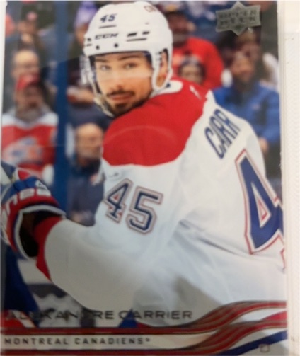 2025-26 Upper Deck Series 1 #91 Alexandre Carrier — front