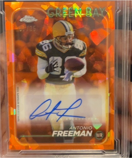 2024 Topps Chrome Sapphire Autographs Orange #BAAFR Antonio Freeman Auto — front