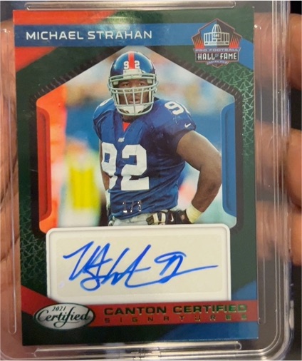 2021 Panini Certified #CC-MS Michael Strahan — front