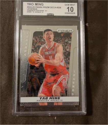 2024-25 Panini Prizm Deca #206 Yao Ming — front