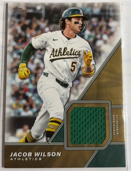 2026 Topps Series 1 #MLM-JWI Jacob Wilson Major League Material Relic Athletics — front