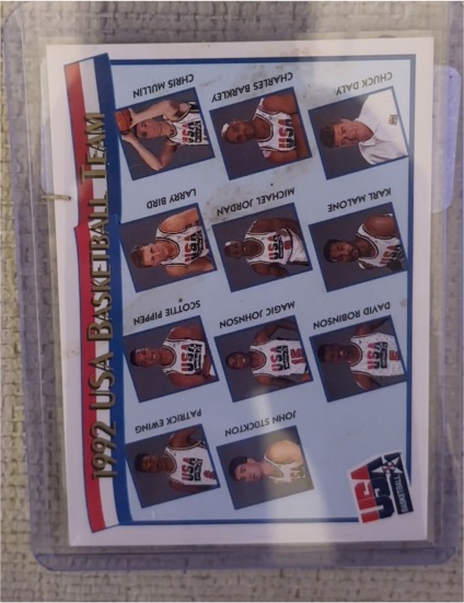 1991-92 NBA Hoops #62 USA Basketball Team Michael Jordan — front