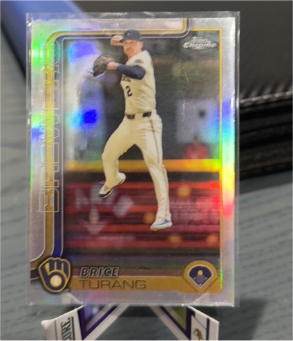 2025 Topps Chrome #109 Brice Turang — front