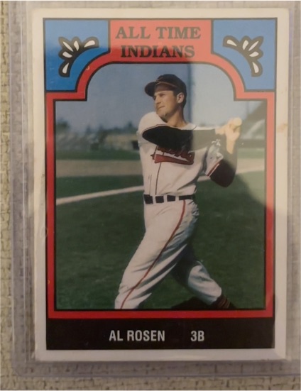 1986 TCMA All Time Indians #4-IND Al Rosen — front