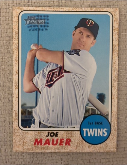 2017 Topps Heritage #220 Joe Mauer — front