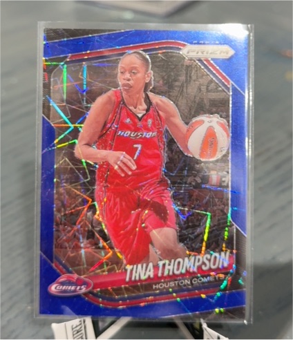 2025 Panini Prizm WNBA #115 Tina Thompson Blue Velocity — front