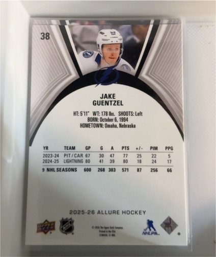 2025-26 Upper Deck Series 1 #160 Jake Guentzel — front