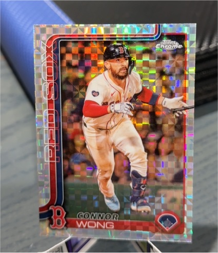 2025 Topps Chrome #10 Connor Wong X-Fractor — front