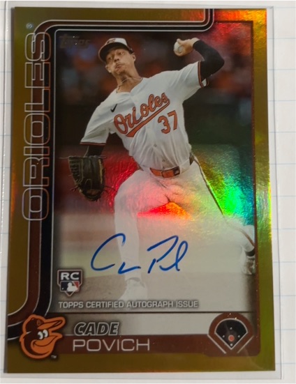 2025 Topps Series 1 #25 Cade Povich — front