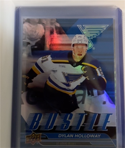2025-26 Upper Deck Series 1 Bustle #B-6 Dylan Holloway — front