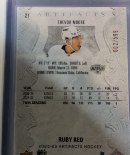 2025-26 Upper Deck Artifacts #21 Trevor Moore — front