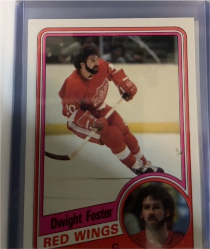 1984-85 Topps #41 Dwight Foster Detroit Red Wings — front