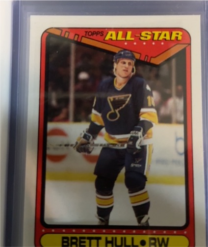 1990 Topps All-Star #195 Brett Hull — front