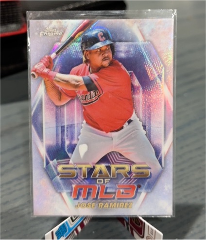 2023 Topps Chrome Stars of MLB #SMLBC-7 Jose Ramirez — front