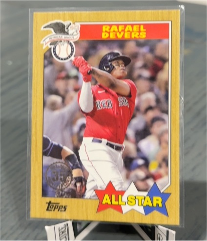 2022 Topps Series 2 #87AS-45 Rafael Devers 1987 Topps All-Star — front