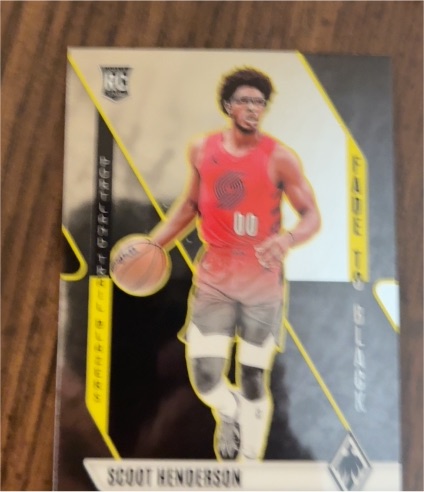 2023-24 Panini Phoenix #6 Scoot Henderson Fade to Black Rookie — front