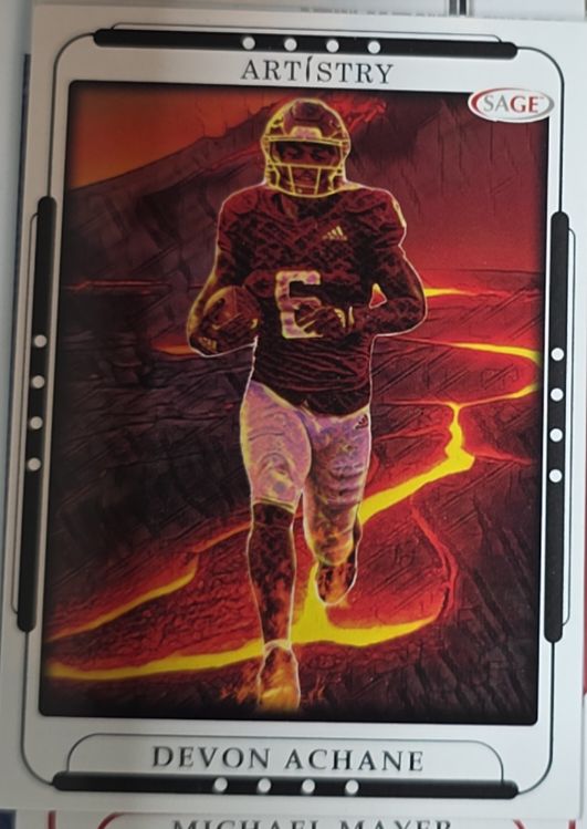 2023 Sage Artistry #33 Devon Achane — front