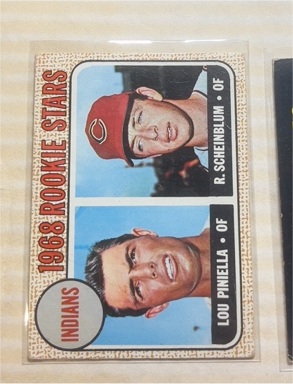 1968 Topps #16 Lou Piniella / Richie Scheinblum Rookie Stars — front