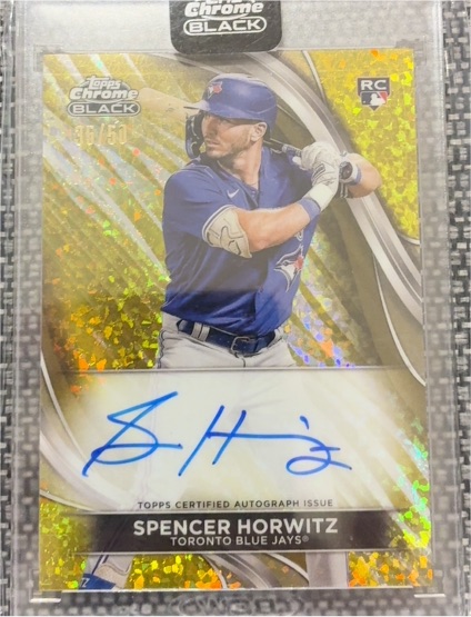 2024 Topps Chrome Black #CBA-SH Spencer Horwitz — front