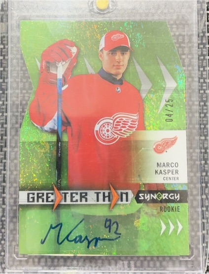 2023-24 Upper Deck Synergy Greater Than Signatures #GT-MR Marco Kasper — front
