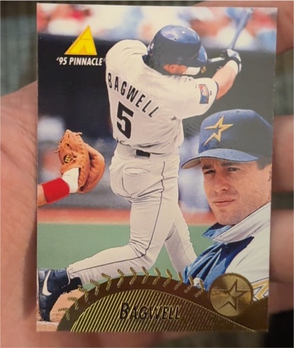 1995 Pinnacle #1 Jeff Bagwell — front