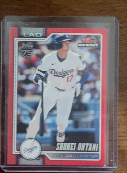 2026 Topps 75 Rip Night #BB1 Shohei Ohtani — front