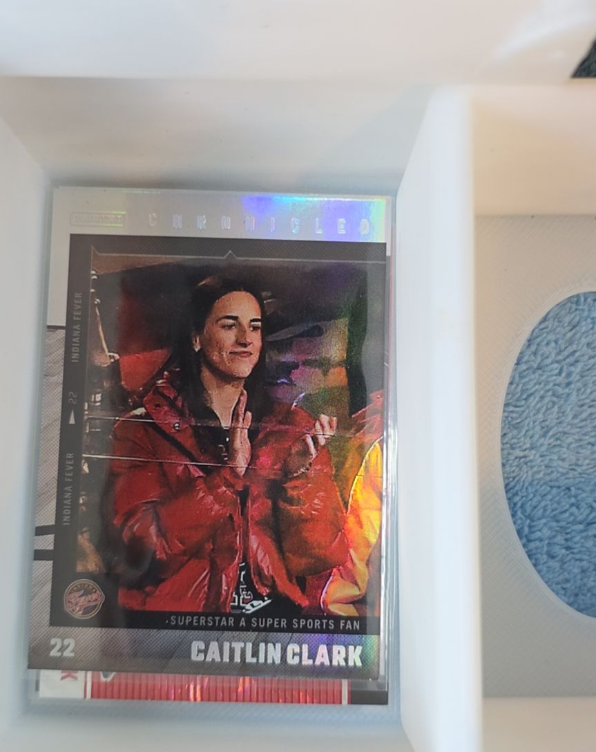 2025 Panini Chronicled #58 Caitlin Clark Indiana Fever Superstar A Super Sports Fan — front